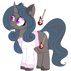 Size: 2500x2500 | Tagged: safe, artist:bublebee123, oc, oc only, oc:firestorm symphony, species:pony, species:unicorn, clothing, female, hoodie, jewelry, mare, necklace, simple background, solo, transparent background