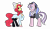 Size: 4872x2833 | Tagged: safe, alternate version, artist:bublebee123, artist:icey-wicey-1517, edit, character:apple bloom, character:diamond tiara, species:earth pony, species:pony, ship:diamondbloom, alternate hairstyle, alternate universe, apple bloom's bow, bandana, black socks, bow, clothing, collaboration, color edit, colored, dress, female, grin, hair bow, hat, hoof polish, jewelry, lesbian, mare, necklace, older, older apple bloom, older diamond tiara, pearl necklace, raised hoof, role reversal, shipping, shirt, shorts, simple background, smiling, smug, socks, stockings, t-shirt, thigh highs, transparent background