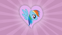 Size: 1920x1080 | Tagged: safe, artist:dipi11, character:rainbow dash, heart, wallpaper