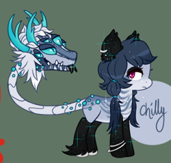Size: 317x303 | Tagged: safe, artist:glitterring, oc, oc only, augmented tail, cow plant pony, ear fluff, ear piercing, earring, fangs, hoof fluff, horn, jewelry, monster pony, multiple eyes, original species, piercing, plant, plant pony, slit eyes, tongue out