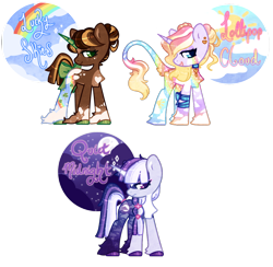 Size: 1038x1012 | Tagged: safe, artist:glitterring, base used, oc, oc only, species:pony, species:unicorn, bow, ear piercing, eyelashes, eyeliner, female, hoof fluff, hoof polish, leonine tail, makeup, mare, multicolored hair, open mouth, piercing, rainbow hair, simple background, smiling, tail bow, transparent background