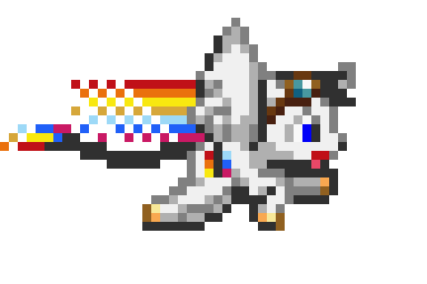 Size: 384x256 | Tagged: safe, artist:kelvin shadewing, oc, oc only, oc:lightning bliss, species:alicorn, species:pony, animated, flying, pixel art, simple background, solo, sprite, transparent background