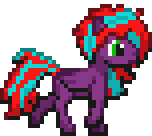 Size: 152x136 | Tagged: safe, artist:kelvin shadewing, oc, oc only, oc:renegade, species:pegasus, species:pony, animated, pixel art, simple background, solo, sprite, transparent background, trot cycle, trotting
