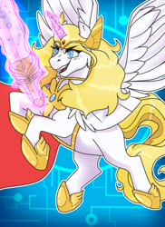 Size: 1400x1920 | Tagged: safe, artist:ali-selle, species:alicorn, species:pony, female, ponified, she-ra, she-ra and the princesses of power, solo
