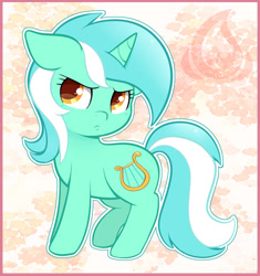 Size: 700x746 | Tagged: safe, artist:raininess, character:lyra heartstrings, species:pony, species:unicorn, cute, female, filly, filly lyra, floppy ears, lyrabetes, mare, pouting, solo, younger