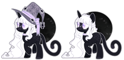 Size: 5759x2808 | Tagged: safe, artist:chococolte, oc, oc only, species:pony, species:unicorn, clothing, female, hat, mare, simple background, solo, transparent background, witch hat
