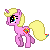 Size: 50x50 | Tagged: safe, artist:lost-our-dreams, oc, oc only, oc:rainbow heart, species:pony, species:unicorn, animated, offspring, pixel art, simple background, solo, transparent background, trotting