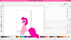 Size: 1280x720 | Tagged: safe, artist:joeydr, character:pinkie pie, species:earth pony, species:pony, newbie artist training grounds, artist training grounds 2020, female, inkscape, mare, solo, vector