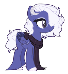 Size: 1212x1312 | Tagged: safe, artist:nightmarye, oc, oc:moonlight, species:pegasus, species:pony, clothing, female, mare, scarf, simple background, solo, transparent background