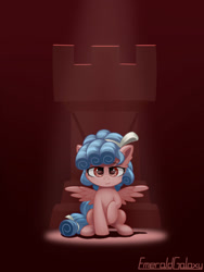 Size: 1500x2000 | Tagged: safe, artist:emeraldgalaxy, character:cozy glow, species:pegasus, species:pony, cutie mark, female, filly, rook, solo