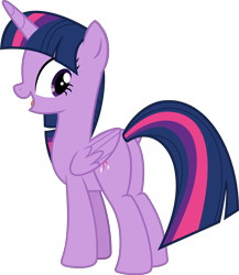 Size: 8080x9318 | Tagged: safe, artist:firesidearmy46231, character:twilight sparkle, character:twilight sparkle (alicorn), species:alicorn, species:pony, episode:a horse shoe-in, g4, my little pony: friendship is magic, butt, female, looking back, mare, plot, simple background, solo, transparent background, vector