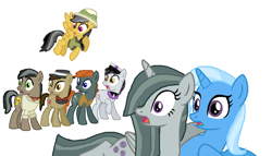 Size: 976x560 | Tagged: safe, artist:diana173076, character:daring do, character:doctor caballeron, character:marble pie, character:trixie