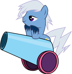 Size: 4774x4924 | Tagged: safe, artist:nero-narmeril, oc, oc:thunder jolt, species:pony, absurd resolution, male, party cannon, simple background, solo, stallion, transparent background
