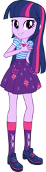 Size: 2777x10303 | Tagged: safe, artist:firesidearmy46231, edit, character:twilight sparkle, character:twilight sparkle (alicorn), character:twilight sparkle (eqg), species:eqg human, my little pony:equestria girls, clothes swap, female, looking at you, simple background, solo, transparent background, vector, vector edit