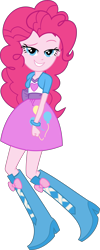 Size: 3891x9709 | Tagged: safe, artist:firesidearmy46231, character:pinkie pie, equestria girls:mirror magic, g4, my little pony: equestria girls, my little pony:equestria girls, spoiler:eqg specials, bedroom eyes, female, looking at you, simple background, solo, transparent background, vector