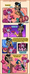 Size: 1781x4406 | Tagged: safe, artist:spudsmcfrenzy, character:discord, character:pinkie pie, ship:discopie, book, comic, female, humanized, magic, male, shipping, straight