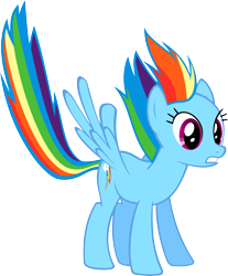 Size: 6000x7233 | Tagged: safe, artist:sairoch, character:rainbow dash, absurd resolution, simple background, transparent background, vector, windswept mane