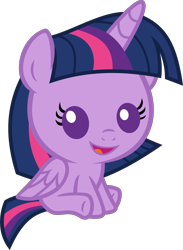 Size: 6141x8389 | Tagged: safe, artist:firesidearmy46231, character:twilight sparkle, character:twilight sparkle (alicorn), species:alicorn, species:pony, episode:ail-icorn, spoiler:interseason shorts, baby, baby pony, babylight sparkle, cute, female, foal, looking at you, mare, simple background, solo, transparent background, twiabetes, vector, younger