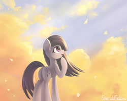 Size: 2000x1600 | Tagged: safe, artist:emeraldgalaxy, character:marble pie, species:pony, butt, cloud, female, marblebutt, mare, plot, solo