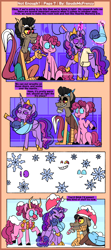 Size: 1990x4472 | Tagged: safe, artist:spudsmcfrenzy, character:discord, character:pinkie pie, character:twilight sparkle, character:twilight sparkle (alicorn), species:alicorn, species:pony, ship:discopie, baby, baby pony, candy, candy cane, comic, female, food, magic, male, shipping, straight