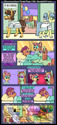 Size: 2048x4500 | Tagged: safe, artist:spudsmcfrenzy, character:doctor horse, character:doctor stable, character:fluttershy, character:nurse coldheart, character:scootaloo, character:tree hugger, species:pegasus, species:pony, comic