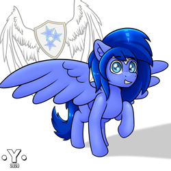 Size: 4000x4000 | Tagged: safe, artist:yelowcrom, oc, oc only, species:pegasus, species:pony, g4, male, simple background, stallion, white background, wings