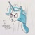 Size: 1080x1080 | Tagged: safe, artist:galaxy.in.mind, character:trixie, species:pony, species:unicorn, g4, angry, bust, curtains, male, rule 63, solo, stallion, talking, traditional art, tristan