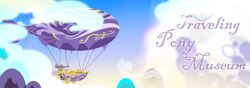 Size: 3000x1050 | Tagged: safe, artist:inkynotebook, g4, airship, cover art, no pony, outdoors