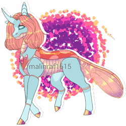 Size: 760x757 | Tagged: safe, artist:malinraf1615, character:ocellus, species:changedling, species:changeling, species:reformed changeling, g4, alternate hairstyle, female, raised hoof, raised leg, redesign, simple background, solo, transparent background