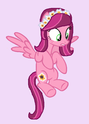 Size: 418x578 | Tagged: safe, artist:diana173076, character:gloriosa daisy, species:pony, g4, equestria girls ponified, ponified, solo