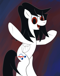 Size: 2126x2731 | Tagged: safe, artist:almaustral, oc, oc only, oc:lighting wind, species:pegasus, species:pony, g4, abstract background, bipedal, open mouth, pegasus oc, smiling, solo, underhoof, wings