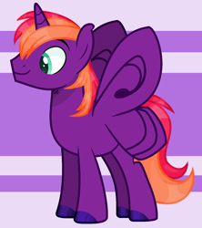 Size: 1313x1477 | Tagged: safe, artist:katnekobase, artist:thieeur-nawng, base used, oc, oc only, species:pony, g4, abstract background, butterfly wings, colored hooves, horn, male, solo, stallion, wings