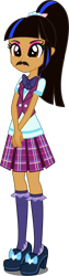 Size: 1347x5316 | Tagged: safe, artist:nightred15, edit, character:sour sweet, oc, oc:naranjita, species:human, equestria girls:friendship games, g4, my little pony: equestria girls, my little pony:equestria girls, clothing, crystal prep academy uniform, facial hair, human coloration, humanized, mexican, moustache, mustache girl, realism edits, school uniform, simple background, solo, transparent background, vector, vector edit