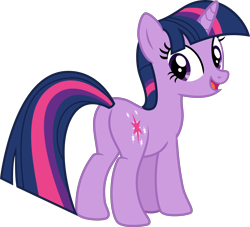 Size: 10650x9673 | Tagged: safe, artist:firesidearmy46231, character:twilight sparkle, character:twilight sparkle (unicorn), species:pony, species:unicorn, episode:magic duel, g4, my little pony: friendship is magic, butt, female, looking at you, looking back, looking back at you, mare, open mouth, plot, simple background, solo, transparent background, twibutt, vector
