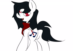 Size: 3100x2200 | Tagged: safe, artist:almaustral, oc, oc only, oc:lighting wind, species:pegasus, species:pony, g4, neckerchief, open mouth, pegasus oc, simple background, solo, white background, wings