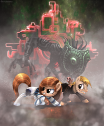 Size: 1537x1848 | Tagged: safe, artist:lova-gardelius, crossover, kim possible, ponified, ron stoppable, rufus, the legend of zelda, the legend of zelda: twilight princess