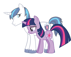 Size: 6330x5040 | Tagged: dead source, safe, artist:fureox, character:shining armor, character:twilight sparkle, character:twilight sparkle (unicorn), species:pony, species:unicorn, absurd resolution, brother and sister, duo, female, male, mare, siblings, simple background, stallion, transparent background, vector