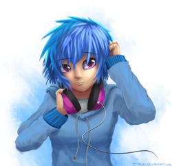 Size: 949x918 | Tagged: safe, artist:sonicrainboom93, character:dj pon-3, character:vinyl scratch, humanized