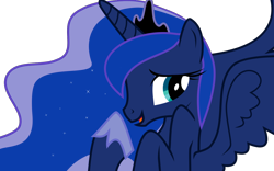 Size: 1280x800 | Tagged: safe, artist:nero-narmeril, character:princess luna, female, reaction image, simple background, solo, transparent background, vector