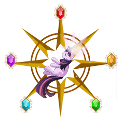 Size: 1255x1203 | Tagged: safe, artist:the-orator, character:twilight sparkle, character:twilight sparkle (unicorn), species:pony, species:unicorn, g4, element of harmony, element of magic, elements of harmony, female, mare, photoshop, simple background, solo, transparent background