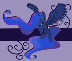 Size: 1200x1007 | Tagged: dead source, safe, artist:spaerk, character:princess luna, species:alicorn, species:pony, female, mare, solo