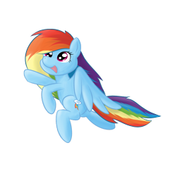 Size: 768x796 | Tagged: dead source, safe, artist:spaerk, character:rainbow dash, species:pegasus, species:pony, female, filly, filly rainbow dash, solo