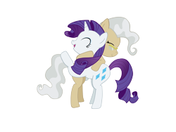 Size: 2362x1772 | Tagged: dead source, safe, artist:spaerk, character:mayor mare, character:rarity, species:earth pony, species:pony, species:unicorn, glasses, hug, simple background, transparent background