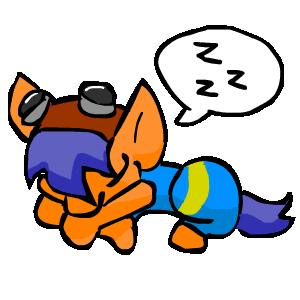 Size: 300x300 | Tagged: safe, artist:caitsith511, oc, oc only, oc:bit goggles, animated, curled up, cute, dialogue, eyes closed, frame by frame, goggles, prone, simple background, sleeping, smiling, speech bubble, transparent background, zzz