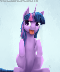 Size: 1500x1800 | Tagged: safe, artist:sonicrainboom93, character:twilight sparkle, female, solo, tongue out