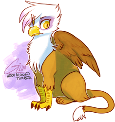 Size: 856x905 | Tagged: safe, artist:dand-e, character:gilda, species:griffon, female, solo