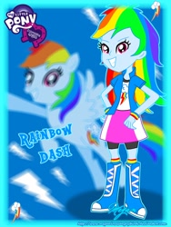 Size: 774x1032 | Tagged: safe, artist:meganlovesangrybirds, character:rainbow dash, my little pony:equestria girls