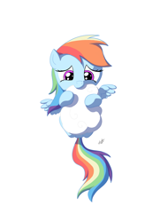 Size: 672x928 | Tagged: safe, artist:zlack3r, character:rainbow dash, species:pegasus, species:pony, g4, cloud, female, filly, filly rainbow dash, foal, nom, simple background, solo, white background