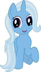 Size: 2291x4000 | Tagged: safe, artist:wildtiel, character:trixie, species:pony, species:unicorn, derp, female, filly, foal, mare, simple background, solo, transparent background, vector