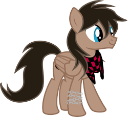 Size: 3000x2763 | Tagged: safe, artist:nero-narmeril, oc, oc only, oc:moonstar, species:pegasus, species:pony, bracelet, clothing, jewelry, male, scarf, simple background, solo, stallion, transparent background, vector
